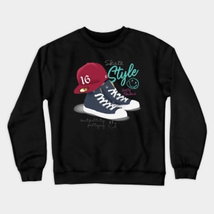 Skate Style Sneaker Crewneck Sweatshirt